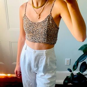 URBAN OUTFITTERS x KIMCHI BLUE | NWT Small Leopard Print Crop Top 🐆